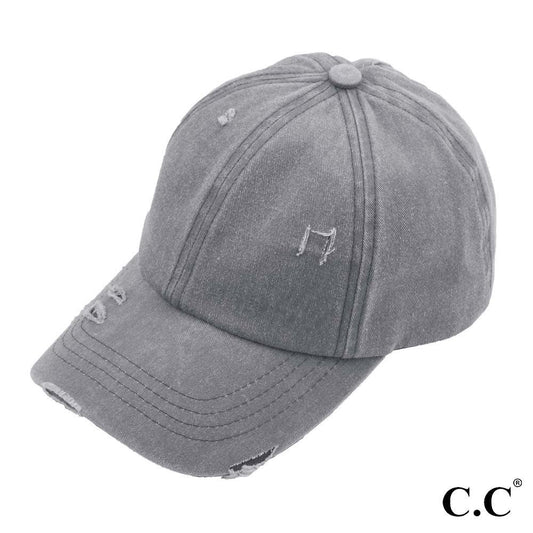 Grey C.C Ballcap