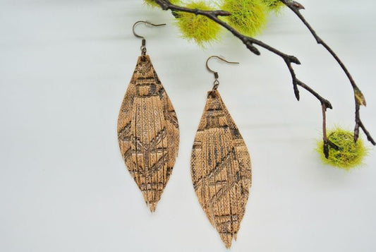 Leather Fringe Earrings